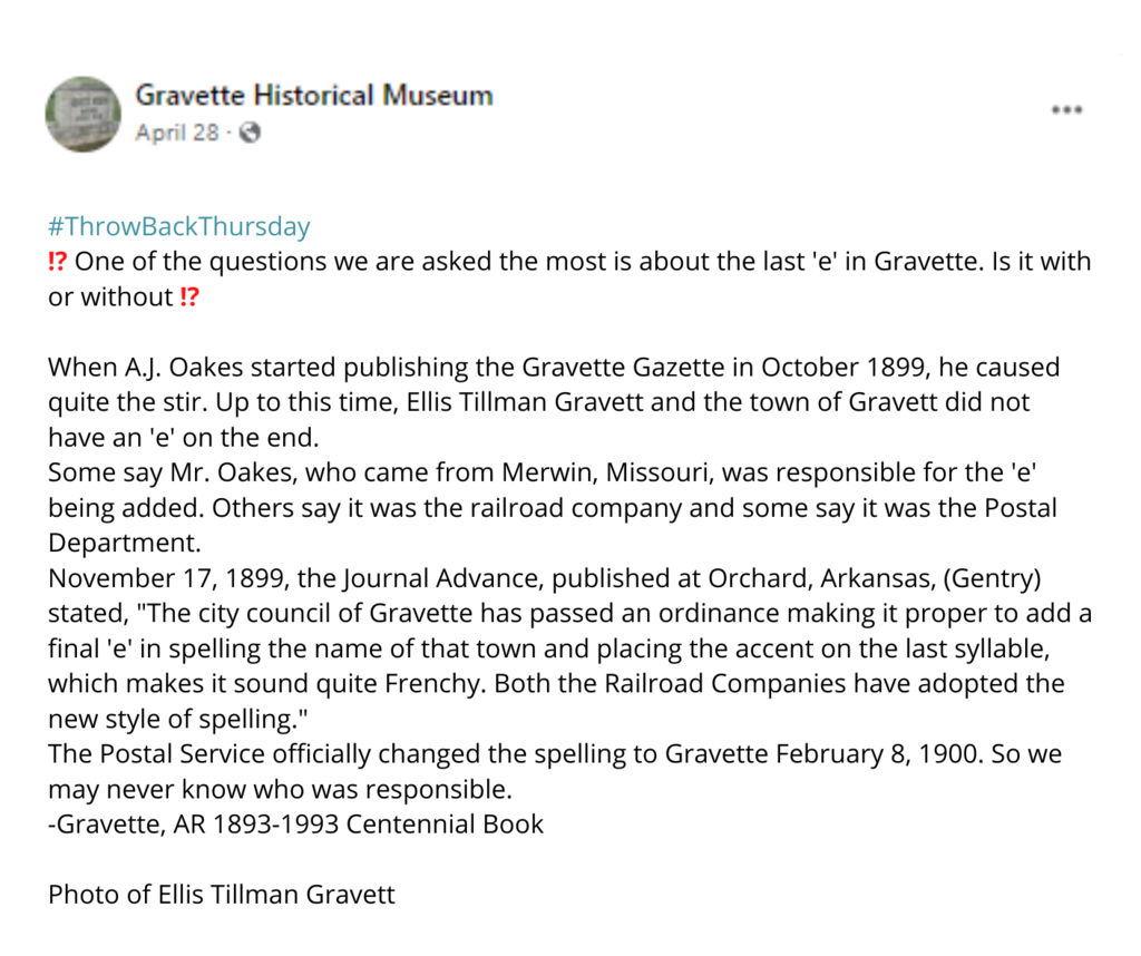 gravette history